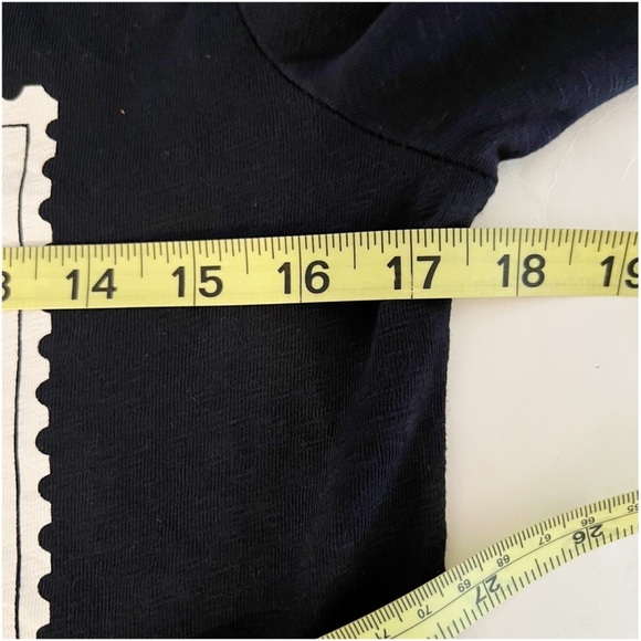 TALBOTS NEW ENGLAND STAMP TEE NAVY SIZE P - Picture 8 of 11
